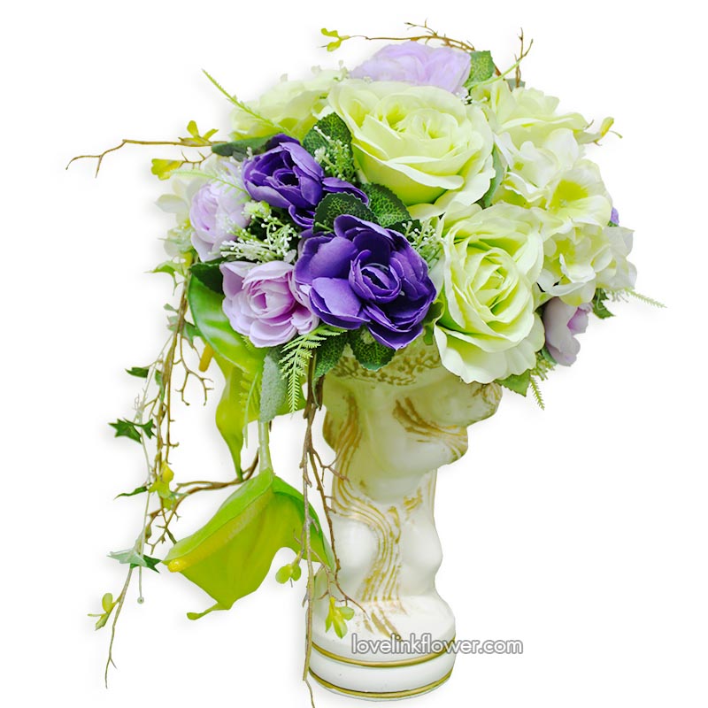  แจกันดอกไม้ประดิษฐ์ ส่งบางจาก สุขุมวิท 62 และทั่วกรุงเทพ แจกันดอกไม้ อุดมด้วยทรัพย์ ดอกไม้ประดิษฐ์ At 30